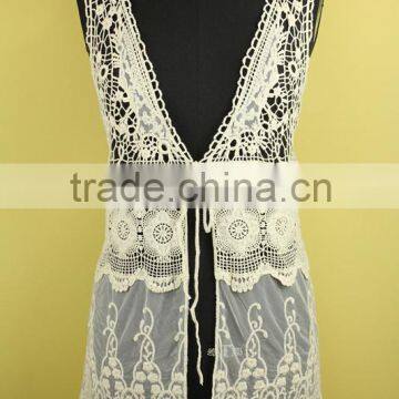 Sleeveless cardigan woman dress