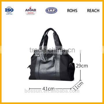 OEM Custom portable fashion pu leather handbag for women