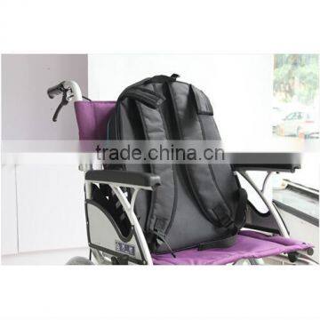 Topmedi Large Storage Luxury Wheelchair 2 in 1 Back Pack Bag With Padded Loop for Handicapped