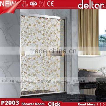 shower cabin shower room tempered glass sliding raindrop tempered glass shower door