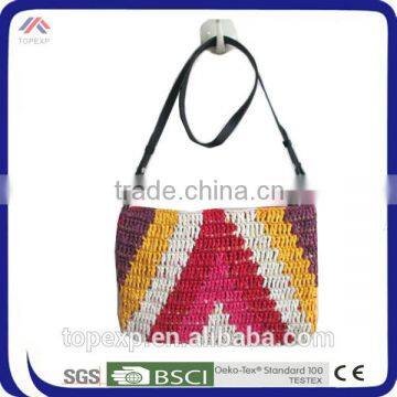 Straw Bag Children Crochet Small Shoulder Bag