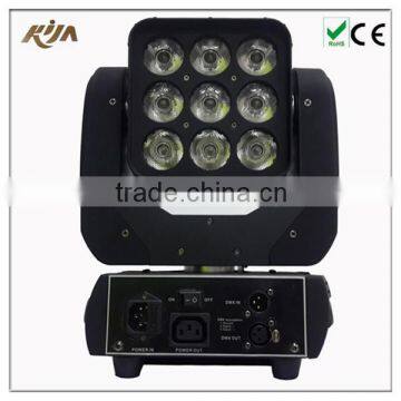 High Quality 9pcs 10w Rgbw 4in1 Led Matrix Effect Light Moving Head Matrix