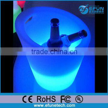 color change led light plastic portable led ice bucket,plastic ice buckets for party