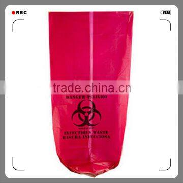 30 Gallon 33" X 40" Red Isolation Infectious Waste Bag / Biohazard Bag High Density 17 Microns - 250 / Case