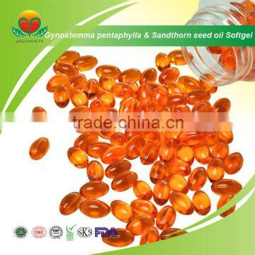 High Quality Gynostemma Pentaphylla & Sea Buckthorn Seed Softgel