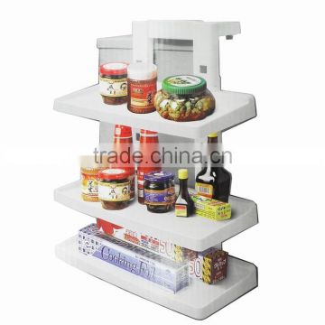 Kawachi Three Layer Adjustable Refrigerator Shelf Storage Bottle Rack