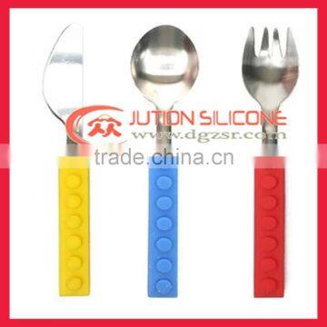 Hot sale promotional stainless steel camping cutlery-baby tableware, spoon, fork, knife