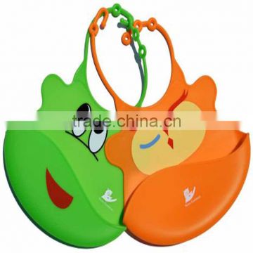 Waterproof Baby Bib Crumb Catcher silicone baby bib