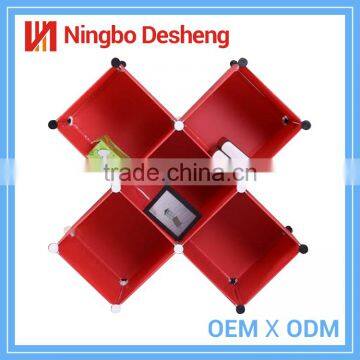 Interlocking 5 cubes cheap plastic drawer storage cabinets