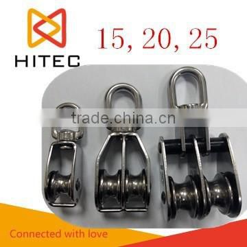 made in Chinas 5-100mm nylon wheel swivel stainless steel nylon marine pulley blocks