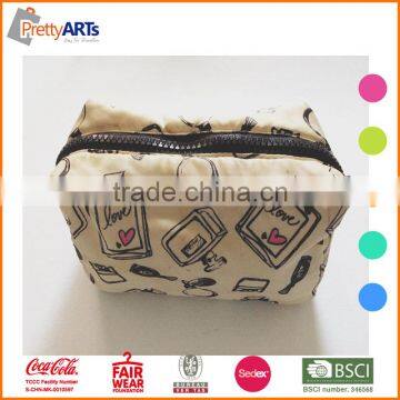 portable durable contents cosmetic bag