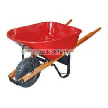 Fabric wheelbarrow with wood handle for heavy duty