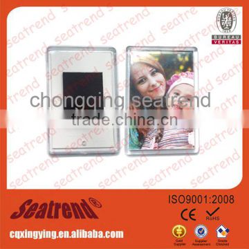 promotion transparent strong 67*96mm blank acrylic fridge magnet