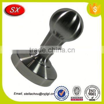 Custom Aluminum Coffee Tamper 58 mm Diameter Bumper Black With Flat Convex Base photo-4