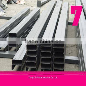 China Tianjin Mild Steel C-channel Sizes/Perforated C-channel