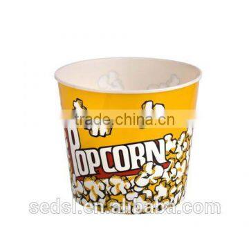 PP popcorn bucket customer design plastic cheap popcorn box, popcorn can