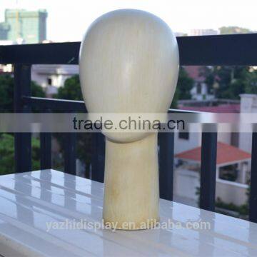 High Quality Abstract Wooden Grain Mannequin Head Unisex for Hat Display photo-2