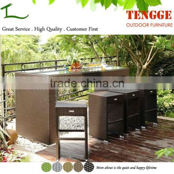 hot sale synthetic plastic bar tables and chairs used