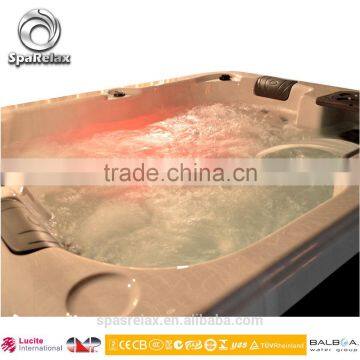 Most Fashion Promotion Lucite Acrylic Spa Bath Tub With CE Approved for 3 Aud Adults photo-4