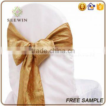 Fancy Banquet Tafatta Christmas Chair Sash photo-4