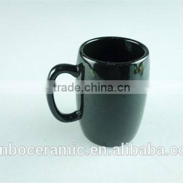 White and Black Colored Glazed Ceramic Beer Mug 7 oz Cheap Price Wholesale photo-5