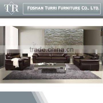 Italian Genuine Leather Sofa,living Room Furniture Modern Sofa photo-2