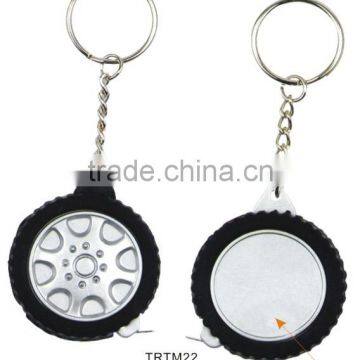 Creative Fashion Tape Measure Keychain/Tire Type Key Chain Ring