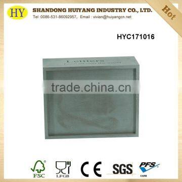 Wholesale Letter Storage Holder Small Wooden Boxes With Handle photo-4