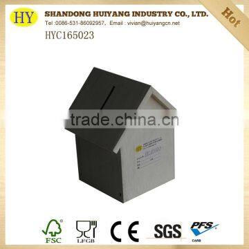 Christmas Gift Unfinished Cheap Wooden Money Box photo-5