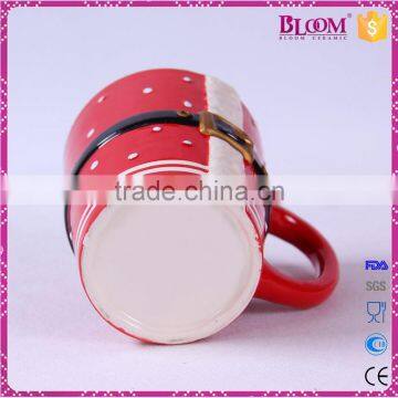 Christmas Gift Red Ceramic Sublimation Mug With Lid photo-6