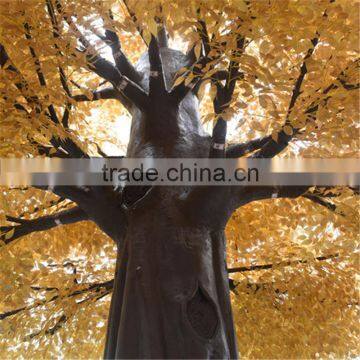 Artificial Large Outdoor Golden Ficus Trees /Garden Decor Fiberglass Ficus/Banyan Tree photo-3