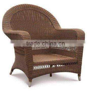 outdoor rattan armchair or wicker garden chair