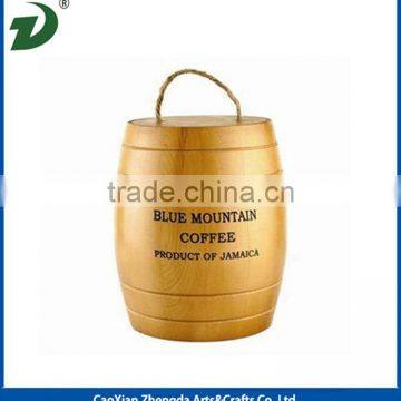 Small Wooden Barrel Decoration photo-4