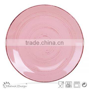 Antique Brush Green Crockery Dinner Plate photo-3