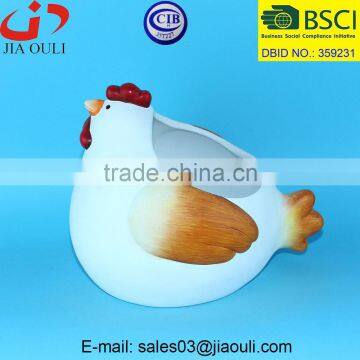 New EASTER decorations ceramic easter chicken figurines, chicken shaped pot