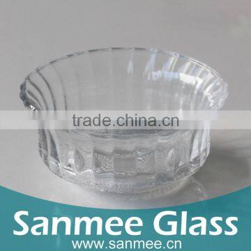 White Material Quality Glass Salad Bowl Glass Fruit Bowl