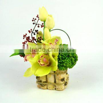 Colorful Flower Decoration BISINI Round Flower Box Art Resin Craft(BG11-M036) photo-3
