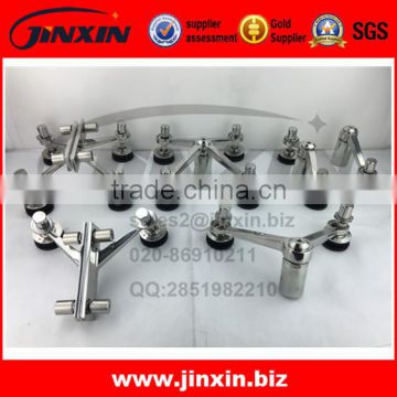 JINXIN 304 316 stainless steel glass spider_one arm two arms three arms four arms six arms glass_glass clamp spider