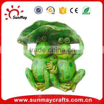 Polyresin garden decor frog figurines