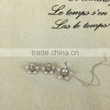 AAA 9-10 mm Purple Freshwater Pearl Necklace and Earring Sets photo-5