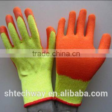 Mix Color Knit latex safety gloves