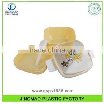 Microwave Using Double Deck FDA Plastic Lunch Box With Lock photo-3