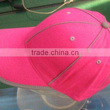 cotton baseball cap with metal buckle