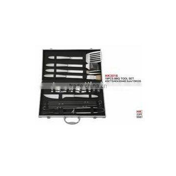21 pcs BBQ tools with aluminun case