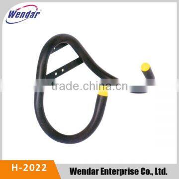 Sturdy black powder coated metal steel pipe hook wall hook