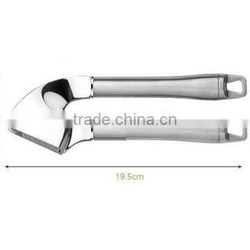 The Finest Quality Stainless Steel Garlic Press Mincer Peeler Brush Crusher Set photo-2