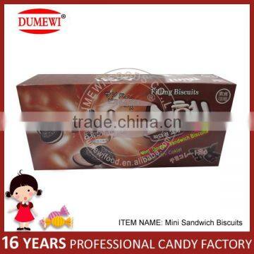 160g Mini Black Chocolate Sandwich Biscuits