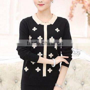 High Quality Woolen Sweater Designs for Ladies,wholesale Sweater as Knitting Sweater for Ladies photo-4
