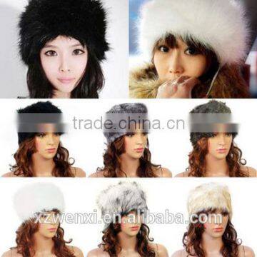 Wholesale Womenhat Winter Lei feng cap snow cap Russia faux fur hat for woman