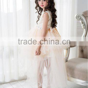 2017 Elegant Sequins Party Girl Dress Formal Clothes Baby Kids Clothing Girls Princess Dress photo-4